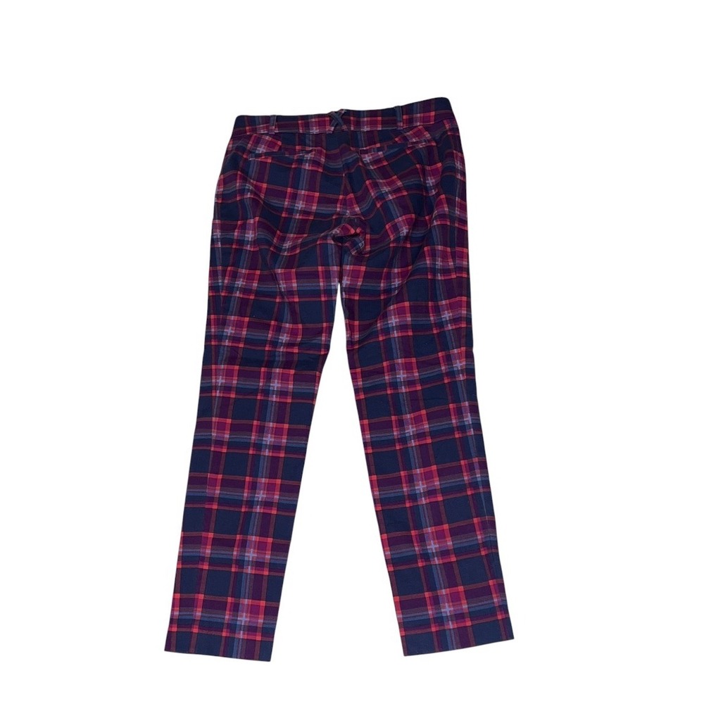 Cartonnier Anthropologie Charlie Ankle Plaid Pants Purple Pink Size 0 Trousers